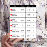 Vertier : No.81097 เสื้อแขนยาวพิมพ์ลาย | Printed Long Sleeve Blouse