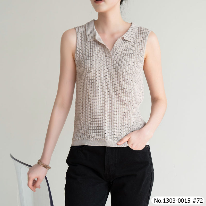 Vertier : No.1303-0015 เสื้อแขนกุด | Sleeveless