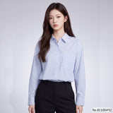 Vertier : No.81100 เสื้อแขนยาวพิมพ์ลาย | Printed Long Sleeve Blouse