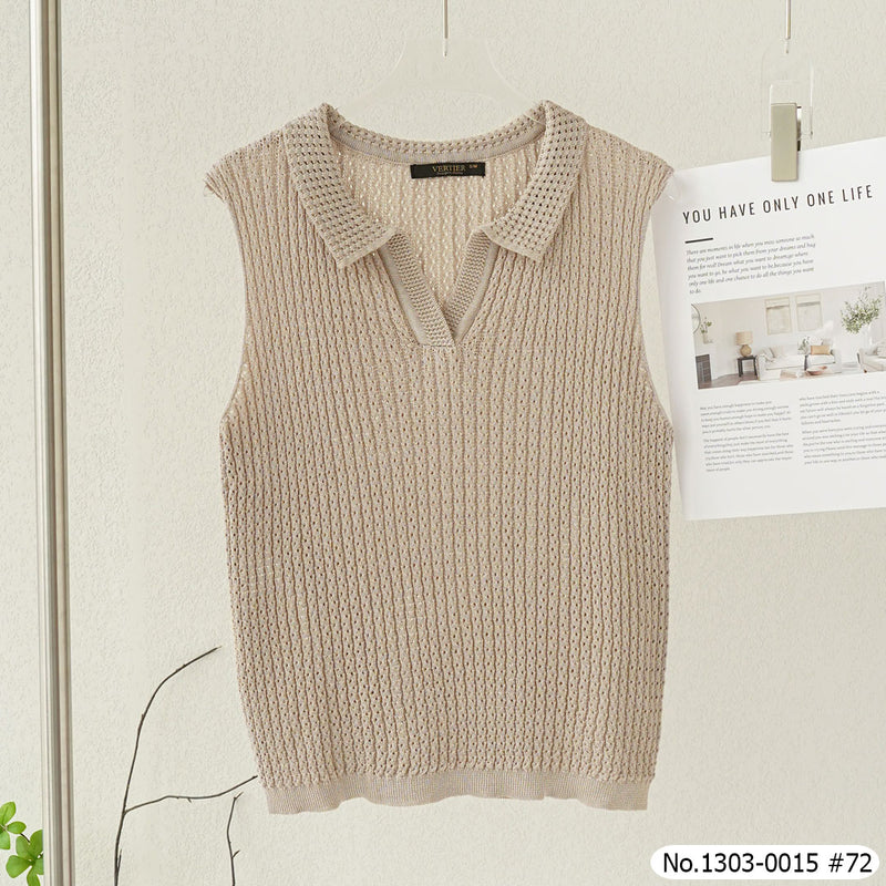Vertier : No.1303-0015 เสื้อแขนกุด | Sleeveless
