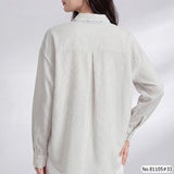 Vertier : No.81105 เสื้อแขนยาวพิมพ์ลาย | Printed Long Sleeve Blouse