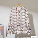 Maristar : No.2159 เสื้อแขนยาวพิมพ์ลาย | Printed Long Sleeve Blouse