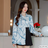 Maristar : No.2170 เสื้อแขนยาวพิมพ์ลาย | Printed Long Sleeve Blouse