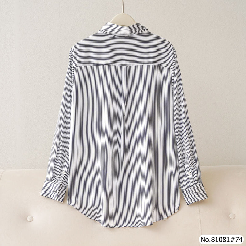 Vertier : No.81081 เสื้อแขนยาวพิมพ์ลาย | Printed Long Sleeve Blouse