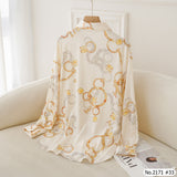 Maristar : No.2171 เสื้อแขนยาวพิมพ์ลาย | Printed Long Sleeve Blouse