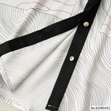 Vertier : No.81090 เสื้อแขนยาวพิมพ์ลาย | Printed Long Sleeve Blouse