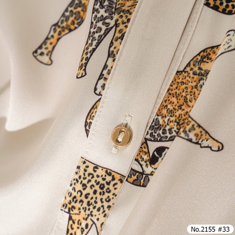 Maristar : No.2155 เสื้อแขนยาวพิมพ์ลาย | Printed Long Sleeve Blouse