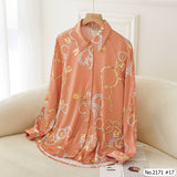 Maristar : No.2171 เสื้อแขนยาวพิมพ์ลาย | Printed Long Sleeve Blouse