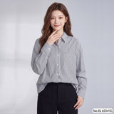 Vertier : No.81103 เสื้อแขนยาวพิมพ์ลาย | Printed Long Sleeve Blouse