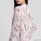 Vertier : No.81097 เสื้อแขนยาวพิมพ์ลาย | Printed Long Sleeve Blouse