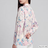 Maristar : No.2172 เสื้อแขนยาวพิมพ์ลาย | Printed Long Sleeve Blouse